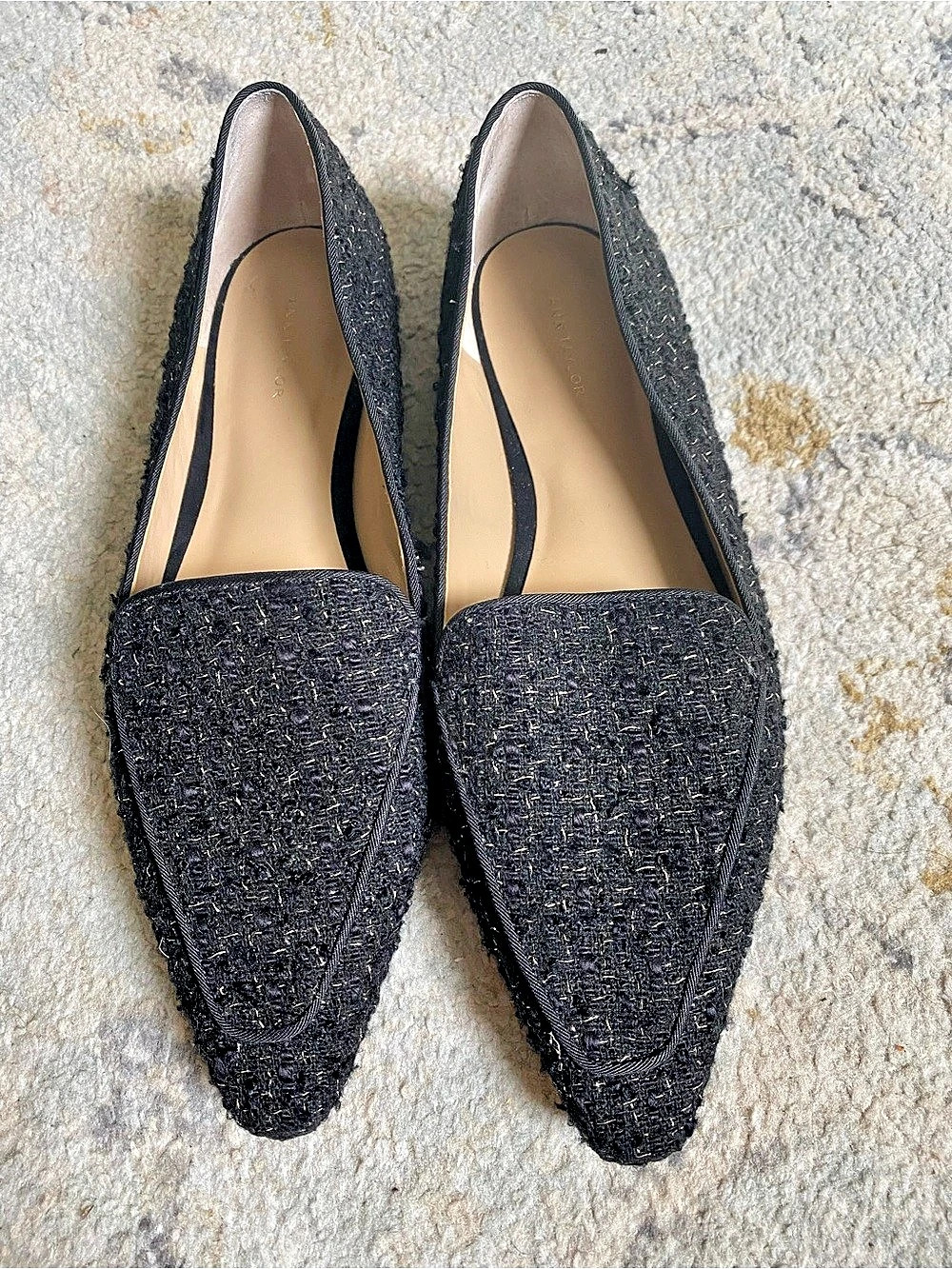 Black Pointed-Toe Flats